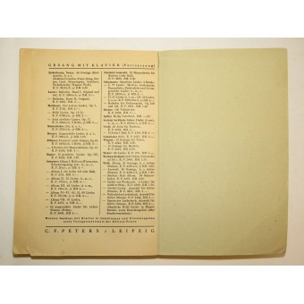 Chorliederbuch für die Wehrmacht. Espenlaub militaria